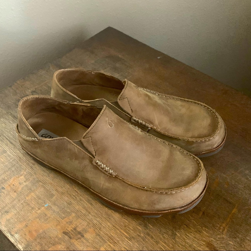 NWT Men’s Olukai slip on Moloa shoes